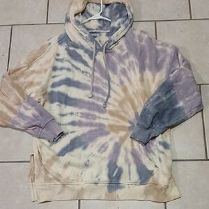 AMERICAN EAGLE Womens Size S Jegging Fit Tie-Dye Hooded Sweatshirt